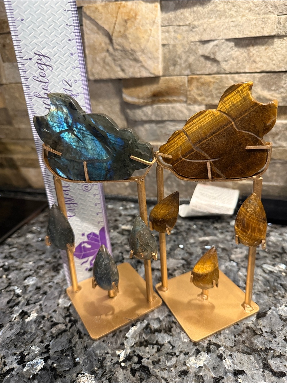 Crystal Cloud and Raindrops Set 7” tall - Price for 1 set - Picture 4 of 6
